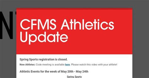 cfms athletics impact testing|cfms athletics logo.